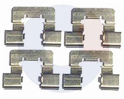 CARRAB BRAKE PARTS 2410 -  Комплектующие, колодки дискового тормоза